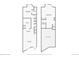 Two-story floor plan, showing bedrooms, kitchen, living room, and bathrooms at 3195 Blake St # 201, Denver, CO 80205