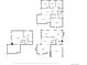 Three-level floor plan depicting the layout of rooms, dimensions, and overall design of the home at 8535 E Otero Cir, Centennial, CO 80112