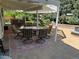 This stunning outdoor patio offers dining and lounge areas, with covered pergola and beautiful landscaping at 8535 E Otero Cir, Centennial, CO 80112