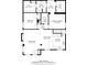 Detailed floor plan showcasing the layout of the first and second floors at 1812 S Hazel Ct, Denver, CO 80219