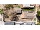 Aerial view of the property showcasing outdoor living spaces including the patio and fenced backyard at 444 Inca St, Denver, CO 80204
