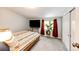 Bedroom featuring carpet floors, television, natural light, and closet at 444 Inca St, Denver, CO 80204