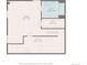 Basement floor plan highlighting a rec room, utility area, and full bathroom at 21924 E Lake Ave, Aurora, CO 80015