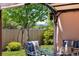 Pergola with outdoor seating and a view of the spacious backyard at 2670 E 136Th Pl, Thornton, CO 80602