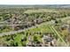 Aerial view of a neighborhood showcasing large properties with lush greenery at 474 W Spruce St, Louisville, CO 80027