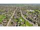 Aerial view showcasing the home's location within a neighborhood at 474 W Spruce St, Louisville, CO 80027