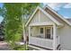 Exterior balcony view with seating and white railing at 474 W Spruce St, Louisville, CO 80027