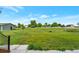 Large, grassy yard provides ample space and an open view of the neighborhood at 15545 Lipan St, Broomfield, CO 80023