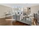 Spacious living room with hardwood floors, fireplace, and abundant natural light at 2 Garfield St # B, Denver, CO 80206