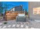Relaxing hot tub with a wooden pergola and string lights adds a touch of luxury to the outdoor space at 17050 Park Trail Dr, Monument, CO 80132