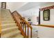 Basement with a billiards table and a staircase leading to another level at 1181 E 130Th Pl, Thornton, CO 80241