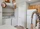 Bright laundry area conveniently located in the kitchen at 8621 E Dry Creek Rd # 325, Englewood, CO 80112