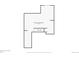 Floor plan showing unfinished basement with the staircase to access it at 140 Racer St, Bennett, CO 80102