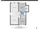 Floor plan for upper level includes two bedrooms and a full bath at 13270 W 65Th Ave, Arvada, CO 80004