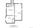 Floor plan of the basement level, showing recreation room, bedroom and bath at 549 N Ogden St, Denver, CO 80218