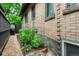 Exterior view of the home showcases a garden with raised beds at 549 N Ogden St, Denver, CO 80218