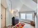 Stylish bathroom with glass enclosed shower and colorful rug accenting the floor at 201 S Logan St, Denver, CO 80209