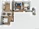 Bird's eye view of floor plan for spacious home with multiple bedrooms and living spaces at 1120 N Clarkson St # 6, Denver, CO 80218