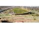 Aerial view of the large community park, including ponds, walkways, and sports fields at 9804 Martin Luther King Blvd, Denver, CO 80238