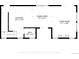 Floor plan of home's first story, featuring the kitchen, living room, dining area, and bathroom at 9804 Martin Luther King Blvd, Denver, CO 80238