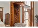 Detail of carved wood in a bedroom at 1763 N Williams St # 101, Denver, CO 80218