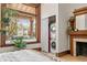 Relaxing bedroom with a window seat overlooking a street view at 1763 N Williams St # 101, Denver, CO 80218