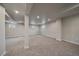 Finished basement featuring new carpet, recessed lighting and bright neutral paint at 10961 Gray Cir, Westminster, CO 80020