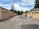 Detached garages in a community setting offer convenient parking and additional storage at 13187 E Bethany Pl, Aurora, CO 80014