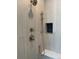 Contemporary shower with rain shower head, and tiled walls at 2442 S Saint Paul St, Denver, CO 80210
