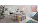Bright living room with a rainbow mural, natural light, and -friendly decor at 5795 S Pagosa Way, Centennial, CO 80015