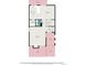 Detailed first floor plan showing the layout of the main living area, kitchen, and pantry at 1050 S Monaco Pkwy # 35, Denver, CO 80224