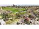 Beautiful aerial shot of a home, park, and city skyline, showcasing an ideal location at 780 N Franklin St, Denver, CO 80218