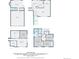Comprehensive floor plan compilation illustrating all levels of the residence in detail at 1936 S Poplar St, Denver, CO 80224