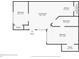 Open-concept floor plan highlighting the seamless flow between living, kitchen, and bedroom areas at 1820 Newland Ct # 210, Lakewood, CO 80214