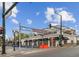 Picturesque street view featuring Edgewater's charming businesses and pedestrian-friendly atmosphere, perfect for community at 1820 Newland Ct # 210, Lakewood, CO 80214