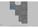 Main level floor plan showcasing kitchen, dining, living room, laundry and bath at 8073 S Albion St, Centennial, CO 80122