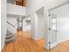Bright foyer with high ceilings, hardwood floors, and an open view into the living spaces at 8073 S Albion St, Centennial, CO 80122