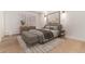 Cozy bedroom featuring hardwood floors, a neutral color palette, and modern decor at 3975 S Cherry St, Cherry Hills Village, CO 80113