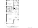 Floor plan of the second floor showing the kitchen, dining area, living room, and primary bedroom dimensions at 16762 Tejon Ln, Broomfield, CO 80023