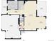 First floor layout featuring a kitchen, living room, terraces, and garage spaces at 784 Sweet Pine Ct, Monument, CO 80132
