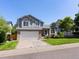 Charming two-story home featuring an attached garage, a manicured lawn, and beautiful landscaping at 20789 E Princeton Pl, Aurora, CO 80013