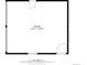 Floor plan of the garage showing dimensions and layout, with square footage information included at 4197 S Grant St, Englewood, CO 80113