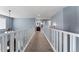 A carpeted hallway on an upper level, with view into bedroom at the end of the hall at 1480 Sterling Hill Ct, Castle Rock, CO 80104