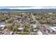 Aerial view showcasing the property's location in a well-connected neighborhood with mountain views at 675 Pierce St, Erie, CO 80516