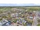 Aerial view showcases a quiet neighborhood with tree-lined streets, enhancing the property's appeal in a pleasant location at 675 Pierce St, Erie, CO 80516