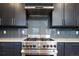 Stainless steel range and herringbone backsplash in a modern kitchen at 335 Josephine St # A, Denver, CO 80206