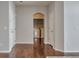 Hallway with access to laundry room with a white washer and dryer at 14251 E 1St Dr # 308, Aurora, CO 80011