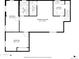 Basement floor plan featuring bedrooms, bathroom, utility, laundry, and a large recreation room at 4891 Depew St, Denver, CO 80212