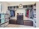 Walk-in closet with ample storage, shelving, and hanging space at 8133 Arapahoe Peak St, Littleton, CO 80125
