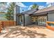 Backyard deck on a home with dark gray siding at 2026 S Pitkin St, Aurora, CO 80013